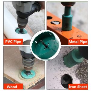 Qjaiune 108mm/4.25" Hole Saw BI-Metal Heavy Duty Hole Cutter for Wood Cornhole Boards Plastic Drywall Fiberboard