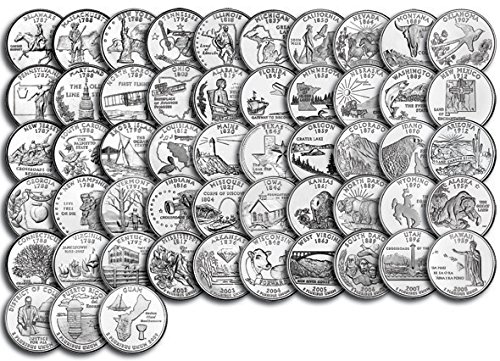 1999 P, D Complete 1999 thru 2009 P&D 112-coin B.U. State Quarter Set Quarter US Mint Uncirculated