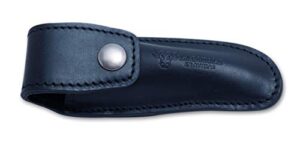 laguiole en aubrac genuine black leather sheath/case/pouch/protector for folding knife