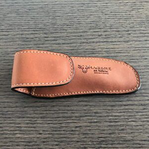 laguiole en aubrac genuine brown leather sheath/case/pouch/protector for folding knife