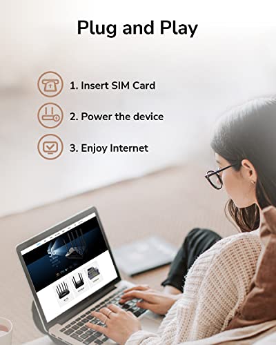 Cudy New AC1200 Dual Band Unlocked 4G LTE Modem Router with SIM Card Slot, 1200Mbps Mesh WiFi, EC25-AFX Qualcomm Chipset, 5dBi High Gain Antennas, DDNS, VPN, Cloudflare, LT500