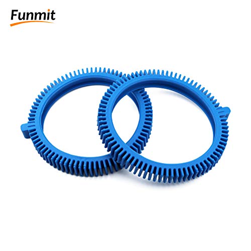 896584000-143 Blue Front Tire Kit with Super Hump Replacement for Haywood Poolvergnuegen Select Pool Cleaners and Perfectly Compatible with Hayward Phoenix Cleaners (2 Pack)