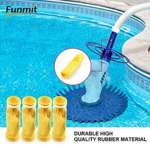 Funmit W69698 Pool Cleaner Diaphragm with W81600 Rataining Ring Long-Life Replacement for Zodiac Baracuda G3 G4 (4 Pack)