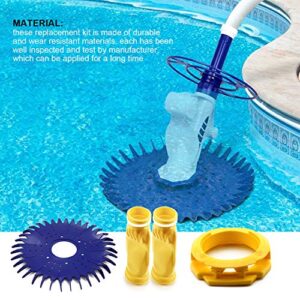 Funmit W70329 Finned Seal Disc Skirt & W69698 Pool Cleaner Diaphragm & W70327 Foot Pad Pool Cleaner Kit Replacement for Zo-diac Baracuda G2 G3 G4 Replace W69721 W72855