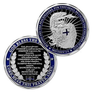 Police Challenge Coin Police Officers St Michael Prayer Coin