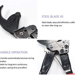 Cable Cutter,Heavy Duty Aluminum Copper Ratchet Cable Cutter, (240mm²)