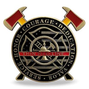 Firefighter Challenge Coin Thin Red Line Fire Department Coin