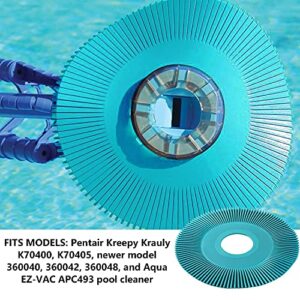 Funmit K12896 Pool Cleaner Pleated Seal K12894 K12895 Replacement for Pentair Kreepy Krauly K70400 K70405 360040 360048 360042