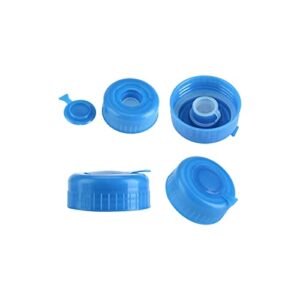 fastuu simple and modern design gallon water bottle cap 5 pcs blue gallon water bottle caps safe water bottle caps gallon water bottle cap, gallon water bottle lid, reusable screw on cap