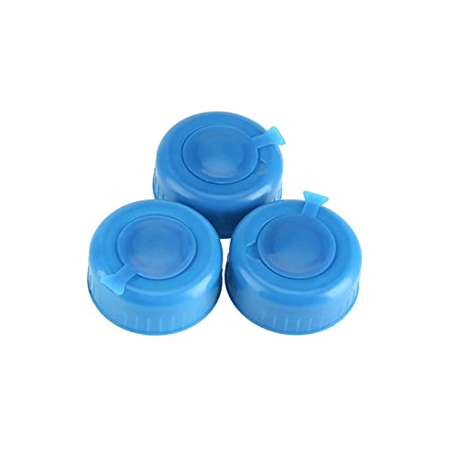 FastUU Simple and Modern Design Gallon Water Bottle Cap 5 Pcs Blue Gallon Water Bottle Caps Safe Water Bottle Caps Gallon Water Bottle Cap, Gallon Water Bottle Lid, Reusable Screw On Cap