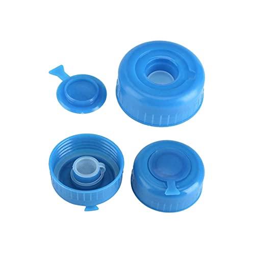 FastUU Simple and Modern Design Gallon Water Bottle Cap 5 Pcs Blue Gallon Water Bottle Caps Safe Water Bottle Caps Gallon Water Bottle Cap, Gallon Water Bottle Lid, Reusable Screw On Cap