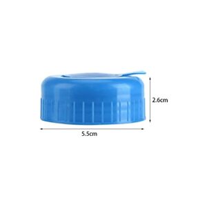 FastUU Simple and Modern Design Gallon Water Bottle Cap 5 Pcs Blue Gallon Water Bottle Caps Safe Water Bottle Caps Gallon Water Bottle Cap, Gallon Water Bottle Lid, Reusable Screw On Cap