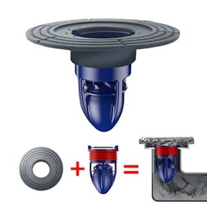 Shower Floor Drain Backflow Preventer One Way Drain Valve Sewer Core Magnetic Drainage Insert Drain Plug Oversized(2-3.9in Hole) (Suitable for Tube Depth 2.56-4.13in) (Caliber 2-3.9in ,Depth 2.56in)