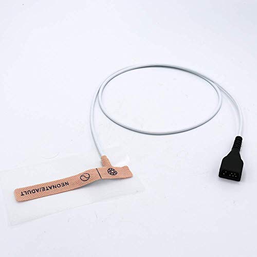 12pcs Compatible Nonin Disposable Spo2 Sensor 9000N Probe Neonate/Adult 7 Pin 3.3 ft Connector Accurate Measurement Fast Responses.