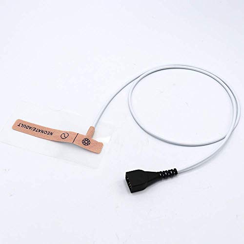 12pcs Compatible Nonin Disposable Spo2 Sensor 9000N Probe Neonate/Adult 7 Pin 3.3 ft Connector Accurate Measurement Fast Responses.