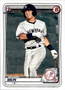 2020 bowman prospects #bp-139 anthony volpe new york yankees rc rookie mlb baseball trading card