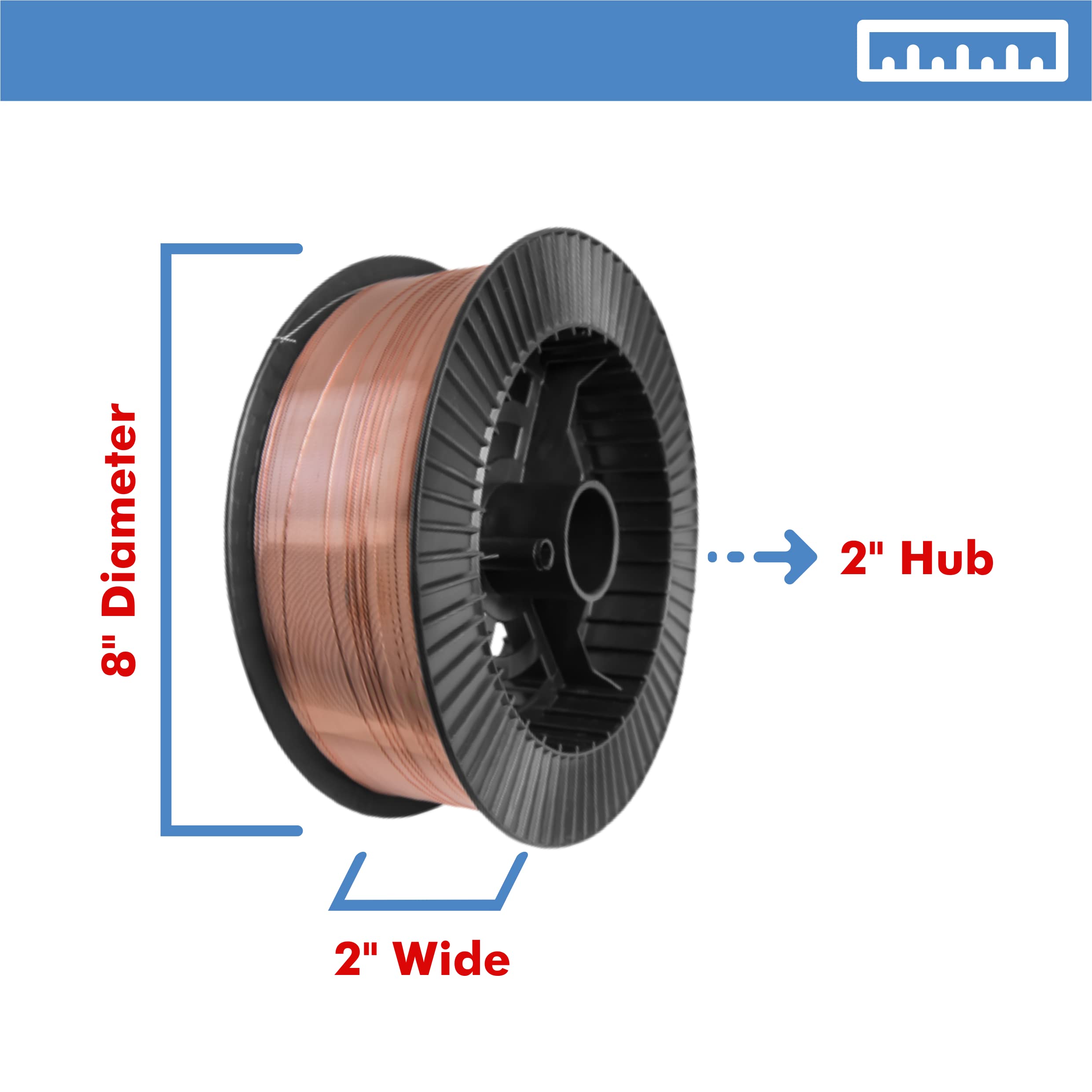 PGN Solid MIG Welding Wire - ER70S-6-0.023 Inch - 10 Pound Spool - Mild Steel MIG Wire with Low Splatter and High Levels of Deoxidizers - For All Position Gas Welding