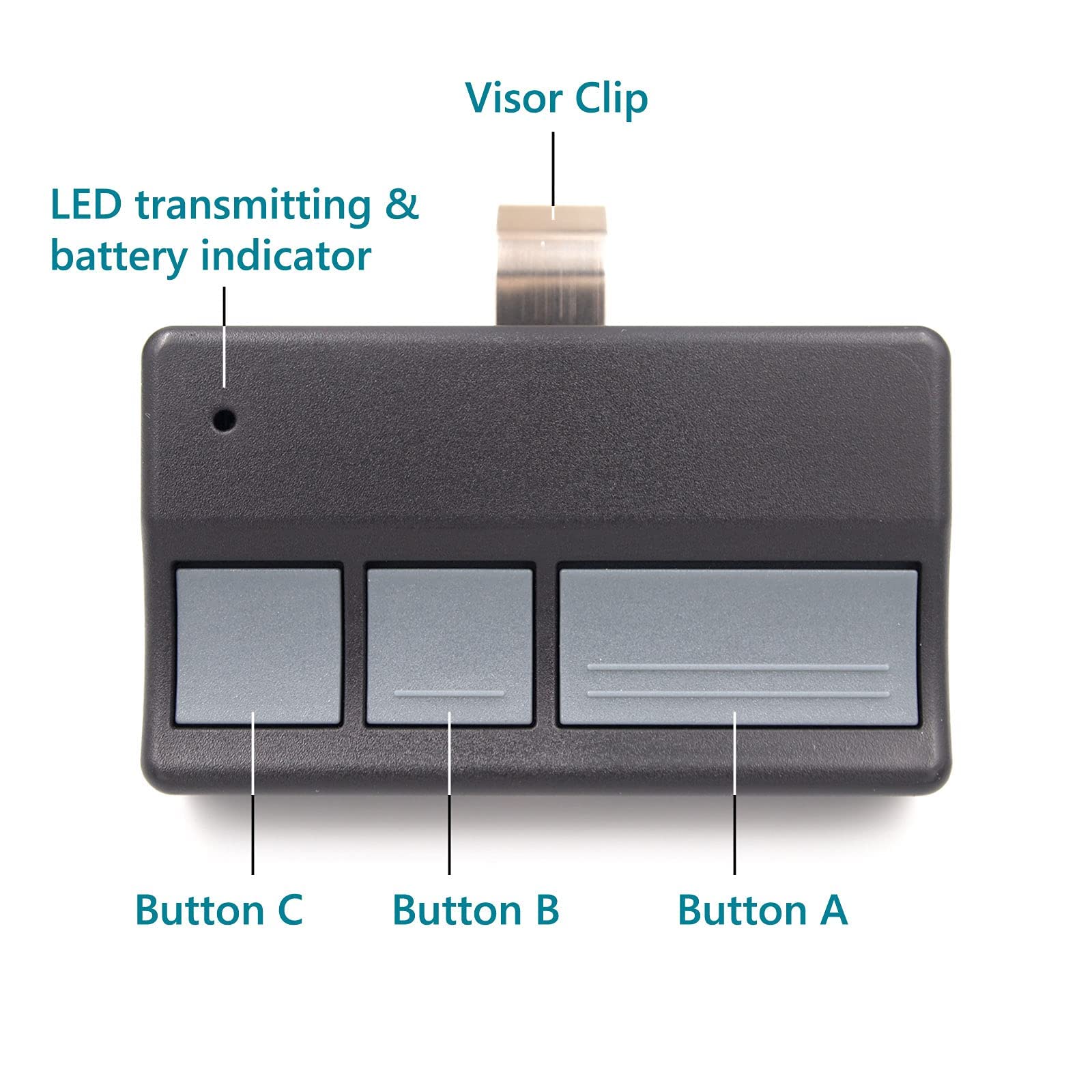 Solidremote 371LM 373LM 971LM 973LM, for Chamberlain, LiftMaster Garage Door Opener Remote