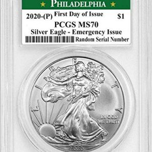 2020 American Silver Eagle Silver Eagle $1 MS-70 PCGS MS