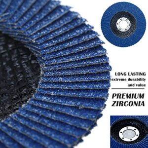 28 Pack 4 1/2 Inch Flap Disc Angle Grinder Sanding Disc 40 60 80 120 Grit Flap Sanding Disc (4 1/2 inch x 7/8 Inch)