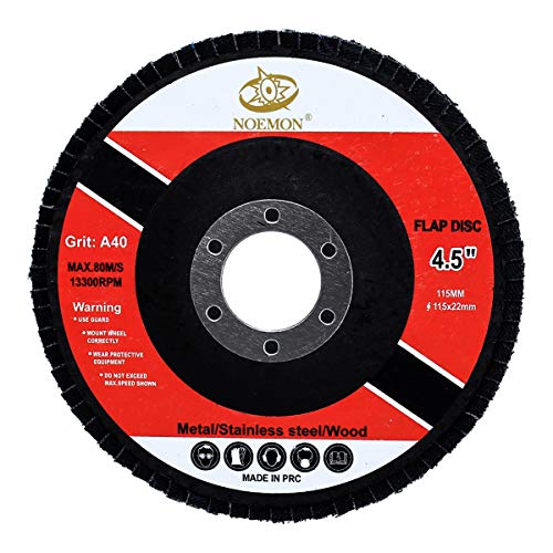 28 Pack 4 1/2 Inch Flap Disc Angle Grinder Sanding Disc 40 60 80 120 Grit Flap Sanding Disc (4 1/2 inch x 7/8 Inch)