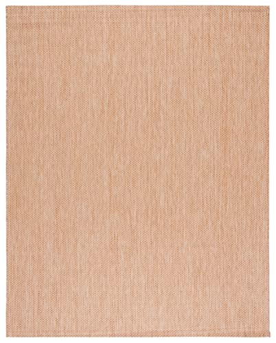 SAFAVIEH Courtyard Collection Area Rug - 8' x 10', Natural & Cream, Non-Shedding & Easy Care, Indoor/Outdoor & Washable-Ideal for Patio, Backyard, Mudroom (CY8521-03012)