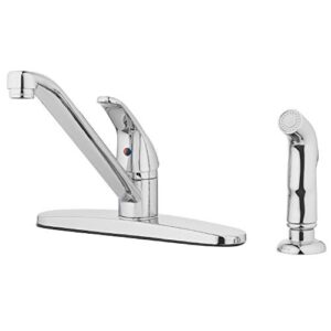aqua vista 22-k81ws-ch-av kitchen sink faucet with side spray, polished chrome single handle