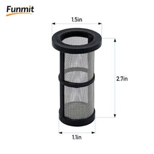 Funmit in-Line Filter Screen 48-222 Replacement for Zodiac Polaris 180, 280, 380, 3900 Model Pool Cleaner in-Line Filter Screen 48-222 (2 Pack)