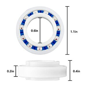 Funmit [10 Pack] C60 C-60 Ball Bearing Replacement for Pool Cleaner Wheels, Perfectly Compatible with Polaris Pressure Pool Cleaners 180 and 280, Smooth Rotation and Sturdy Materials