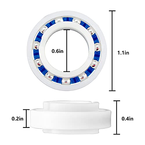 Funmit [10 Pack] C60 C-60 Ball Bearing Replacement for Pool Cleaner Wheels, Perfectly Compatible with Polaris Pressure Pool Cleaners 180 and 280, Smooth Rotation and Sturdy Materials