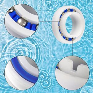 Funmit [10 Pack] C60 C-60 Ball Bearing Replacement for Pool Cleaner Wheels, Perfectly Compatible with Polaris Pressure Pool Cleaners 180 and 280, Smooth Rotation and Sturdy Materials