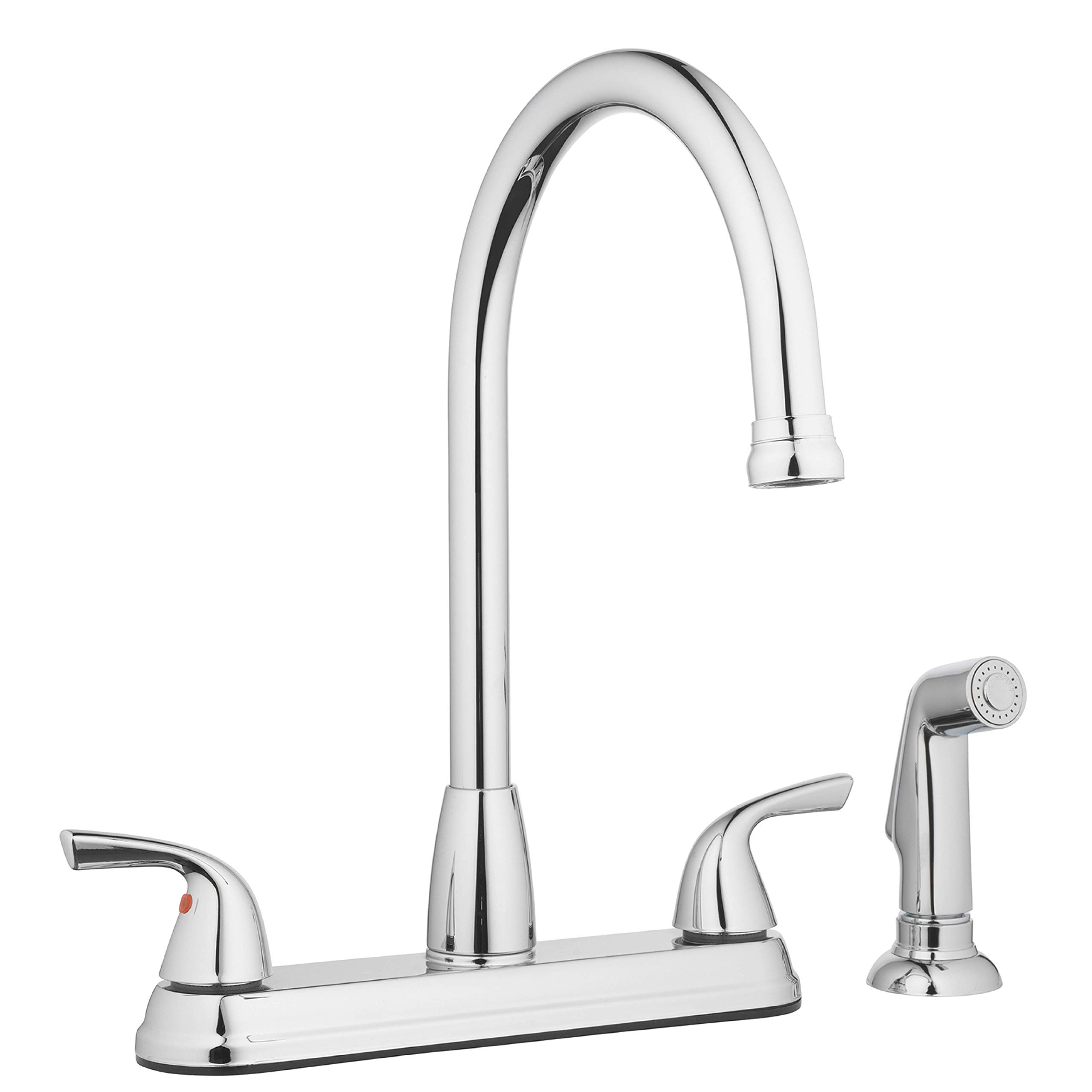 Aqua Vista 21-K822-AVD Kitchen Sink Faucet with Side Spray, Polished Chrome High Arc