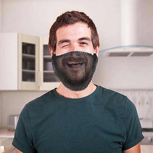 ABC Black Beard Covers for Men 18", 100 Pack of Polypropylene Beard Cover Protector, Beard Guard, Blue Net Protector, Reusable Beard Nets for Men Food Service, Kitchen Beard Hair Net