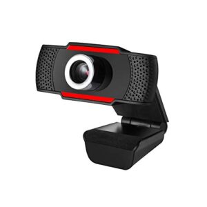 adesso cybertrack h3 webcam 1.2 megapixel 30 fps usb 2.0 1280x720 video cmos sensor manual-focus microphone for pc & laptop, black