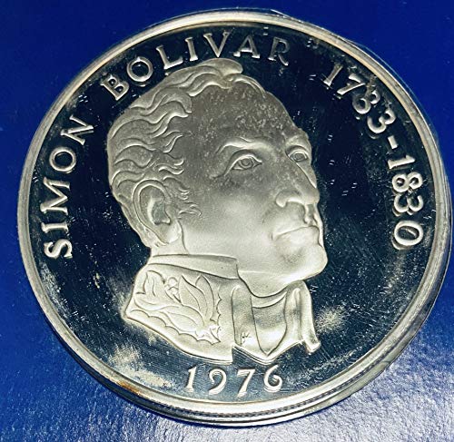 PA 1976 Republic of Panama Proof Coins Simon Bolivar .925 Silver Box & COA Proof