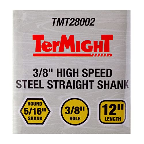 12" High Speed Straight Steel Shank Bit (3/8" x 12")