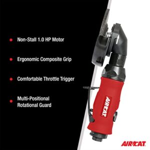 AIRCAT Pneumatic Tools 6340-A: 1.0 HP 4-1/2-Inch Angle Grinder with Spindle Lock 11,000 RPM