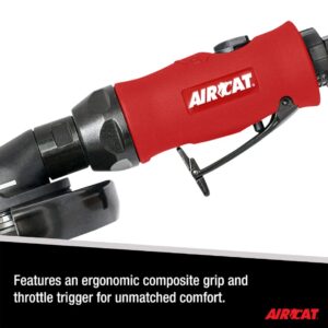 AIRCAT Pneumatic Tools 6340-A: 1.0 HP 4-1/2-Inch Angle Grinder with Spindle Lock 11,000 RPM