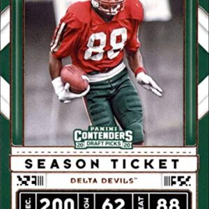 2020 Contenders Draft (NCAA) Football Season Ticket #49 Jerry Rice Mississippi Valley State Delta Devils Official Panini America Trading Card