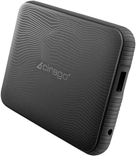 Cirago 500GB Slim External Portable Hard Drive, Drop Shock HDD- USB 3.0 for PC, Mac, Desktop, Laptop, MacBook, Chromebook, Xbox One, Xbox 360, PS4 (Black)
