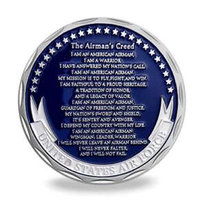 United States Air Force Airman's Creed Military Challenge Coin Collectible Veteran Gift