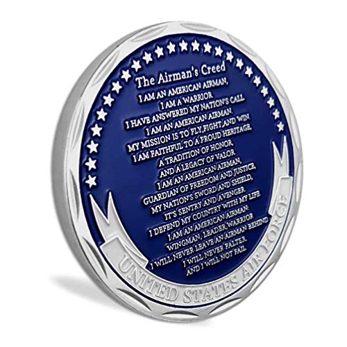 United States Air Force Airman's Creed Military Challenge Coin Collectible Veteran Gift