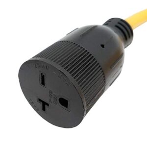 Parkworld 67911 NEMA 6-20 Extension Cord 6-20P to 6-20R (T Blade Female Also for 6-15R Adapter) 250V, 20A, 5000W (50FT)