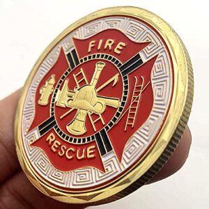 Saint Florian Patron of Firefighter Challenge Coin Gift for Fireman