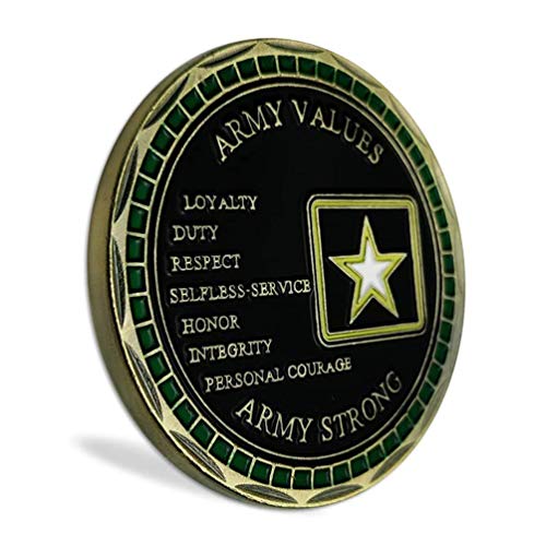 U.S. Army Values Military Coins Soldier Creed Challenge Coin