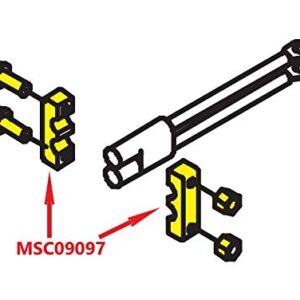 Professional Parts Warehouse Genuine OE Boss Power/Ground Cable Mount Bracket with Hardware MSC09097