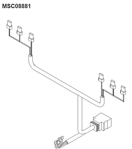 Professional Parts Warehouse Genuine OE Boss 13-Pin SmartLight2 Plow Side Wiring Harness 2008 & Newer MSC08881