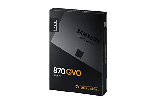 Samsung 870 QVO 1 TB SATA 2.5 Inch Internal Solid State Drive (SSD) (MZ-77Q1T0)