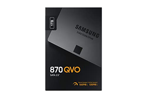 Samsung 870 QVO 1 TB SATA 2.5 Inch Internal Solid State Drive (SSD) (MZ-77Q1T0)