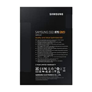 Samsung 870 QVO 1 TB SATA 2.5 Inch Internal Solid State Drive (SSD) (MZ-77Q1T0)